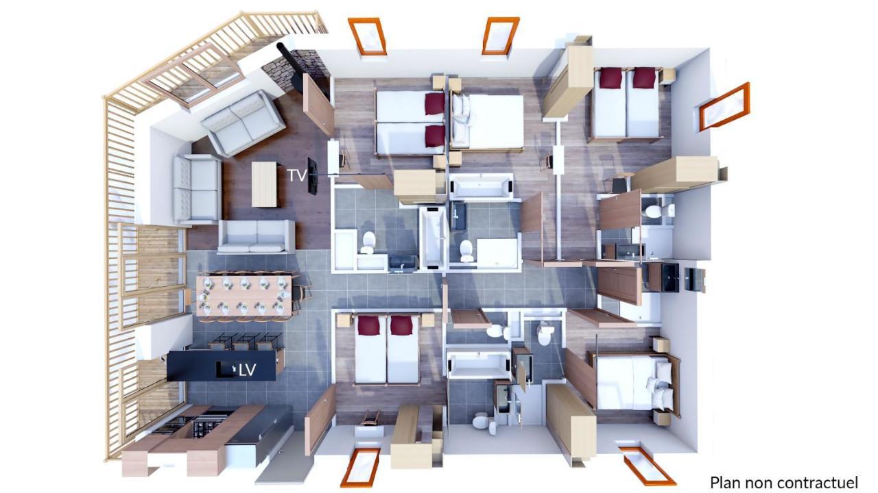 Ferienwohnung Les Balcons Platinium Val Cenis Lanslevillard Exterior foto